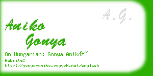 aniko gonya business card